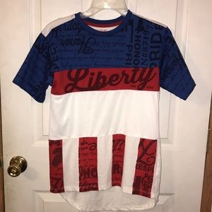 Men’s Red/Blue/White Shirt